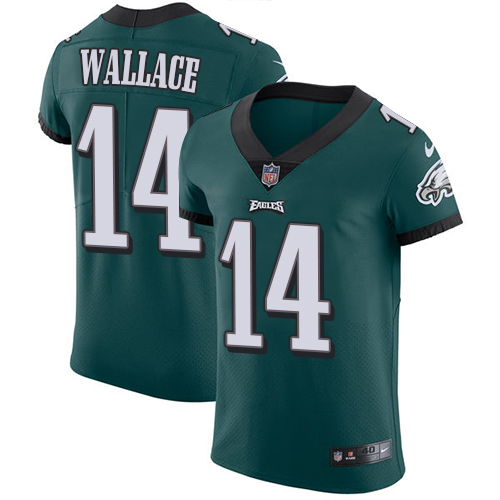 Nike Eagles #14 Mike Wallace Midnight Green Team Color Men's Stitched NFL Vapor Untouchable Elite Jersey